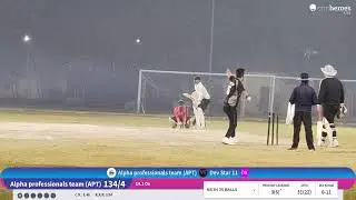 Dev Star 11 vs Alpha professionals team (APT) live cricket match | Individual live - PGDAV College,