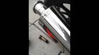 Cbr 650f with baffle removed