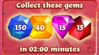 Diamond Digger Saga Treasure Mine (150 blue 40 yellow 15 pink 15 red, 2mins)