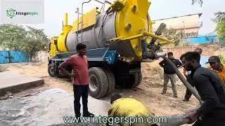 Integerspin Vacuum Truck(Super Sucker) for Dry and Wet waste.#vacuumtruck#catalyst#sewercleaning