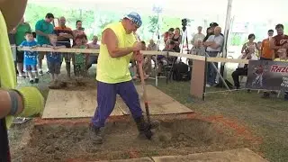 Guinness World Record attempt - The Human Grave Digger