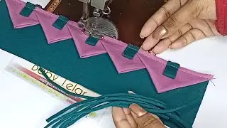 कोहनी तक की लंबाई कम से कम कपड़े में बनाए डिजाइन latest sleeves design / simple sleeves design