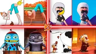 Despicable Me 4 Clips Funny Drawing Meme vs GOAT Official Teaser Trailer vs Despicable me 3