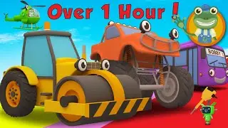 Rick The Road Roller and More Trucks For Children | Gecko's Garage