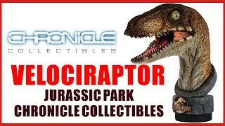 🦖⭐😱 Unboxing Busto de Velociraptor Jurassic Park Chronicle Collectibles Escala 1:1 🦖⭐😱