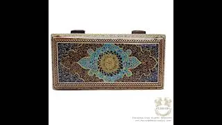 Timeless Persian Elegance: Handmade Treasure Storage Box with Khatam & Miniature Art 🎨