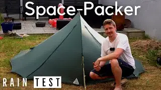 Is my &pound;20 vintage tent waterproof? - Saunders Space-packer MK1 rain test