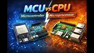 Microcontroller (MCU) vs Microprozessor (CPU) | Unterschiede? (Arduino vs ESP32 vs Raspberry Pi)