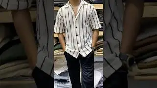 Knitted button-down shirt with Burberry plated trouser#viral #shirts #menswear #clothesswap #virals