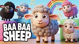 Baa Baa Black Sheep | Popular Nursery Rhyme for Kids 🎶🐑