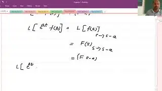 Property L{e^at  f(t)}=F(s-a)