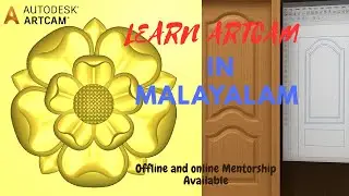🔥 ArtCAM Malayalam Tutorial Live | CNC 3D Design & Toolpath Explained Step-by-Ste