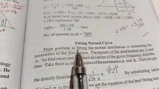 Normal Distribution (fitting Normal curve )