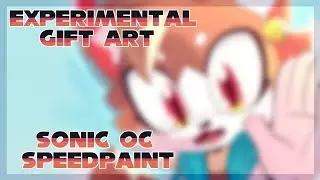 Experimental Art Gift for Nabii_blue | Sonic OC Speedpaint