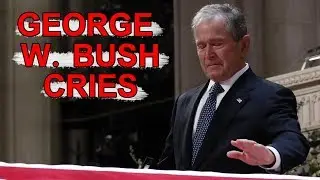George W. Bush cries delivering eulogy for his father, George H.W. Bush
