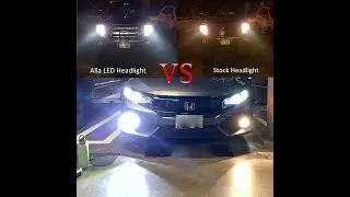 Alla LED headlights vs stock bulb