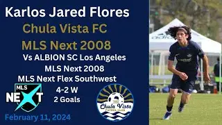 Karlos Jared Flores Highlights vs ALBION SC Los Angeles MLS Next 2008