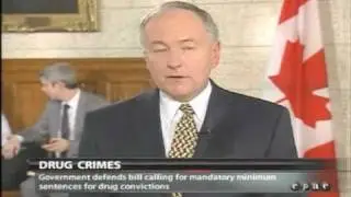 Rob Nicholson defends Bill S-10, Mandatory Minimum Sentencing for low-level, non-violent drug crimes