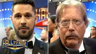 Tom Phillips and Miz's Dad on the WWE Hall of Fame Red Carpet: Exclusive, April 6, 2018