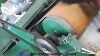 Rubber powder grinding/grinder machine running video
