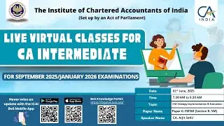 Intermediate Paper 6B:FM & SM | Topic: Ch5 Strategy Implementation...| Session 1 | 01 June, 2025