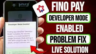 Fino pay developer mode enabled problem | developer mode enabled problem fino pay 