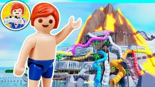 Playmobil Familie Vogel: JULIANS EIGENER AQUAPARK | Roblox Wasserpark Tycoon