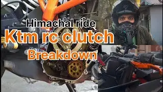 KTM RC CLUTCH BREAKDOWN IN HIMACHAL RIDE #clutch #ktm #trouble 