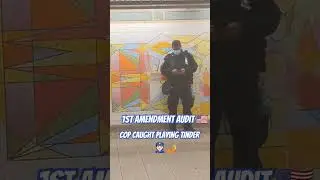 Police Officer Playing on Tinder while on duty #audit #cops #copwatch #1stamendment #nypd #usa #nbc