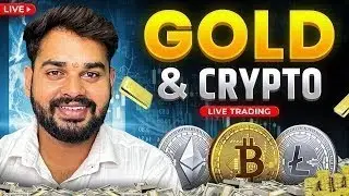 Crypto live trading , live Market Analysis for Gold and Crypto | Hindi