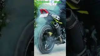Bakhandi blow🏍🏍💨💨 burn out with devil ns 200