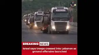 Desitdown News(Israel says troops crossed into Lebanon as ground offensive launched) #desitdown#news