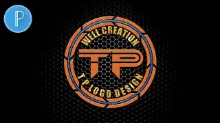 T P Logo Design || Professional Design || Unique Pixellab Design ||{Well Creation}👌