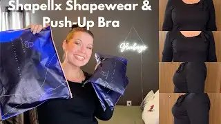 Shapellx Shapewear | Push-Up Bra, Smoothing Shorts, Tummy Compression Bodysuit Shaper w/ Butt Lifter