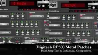 Digitech RP500 Metal Patches Test