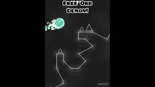 FREE ORBS DEMON! #geometrydash #shorts #roadto5k