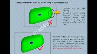 HOW TO CREATE MAIN TOOLING DIRECTION For Plastic Part  in CAD IF ITS NOT GIVEN