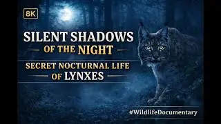 Silent Shadows of the Night: The Secret Nocturnal Life of Lynxes in Dense Forests | 8K Wildlife