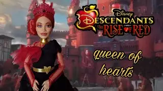I made the Queen of Hearts custom doll from Descendants: the Rise of Red👑&hearts;️