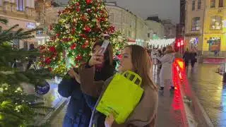 🇷🇺 4K HAPPY NEW YEAR! Walk through one of the most beautiful cities in the world