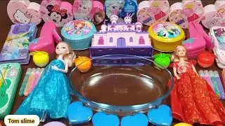 DISNEY PRINCESS Slime || Mixing Random Things into Slime - part 1 | TOM slime 