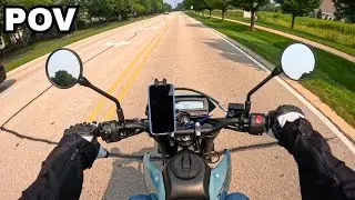 POV Riding my Kawasaki KLX 300sm on a Nice Day!