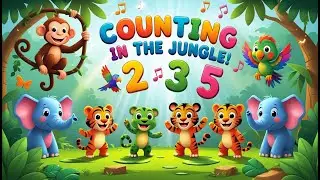 Counting In The Jungle | @Kidzbuddyyyy  Nursery Rhymes & Kids Songs | #kidsvideo #kidslearning