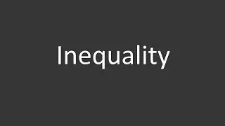 Flow of Money - Inequality