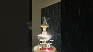 Desire for Elegance: Handcrafted White Marble Fountain