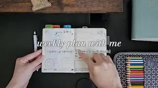 Weekly Plan With Me | Midori Hibino | No Talking, Music Only, Sped-Up