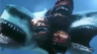 3-Headed Shark Attack [2015] - 5 Headed Shark Screen Time