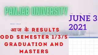 Panjab university Results June  2021(BA/b.sc/B.COM /BCA/ma/m.com) #hcp_adda #pu #pu_result