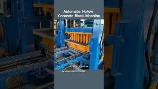 6 Pieces Automatic Hollow Concrete Block Machine #hollowblockmachine #cementblockmakingmachine