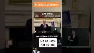 Whats the definition of Hypocrisy? Pesky mask mandate